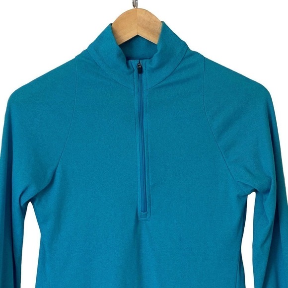 Patagonia 1/2 Zip Capilene 2 Lightweight Base Layer Pullover In Teal, Size Small - Picture 5 of 8